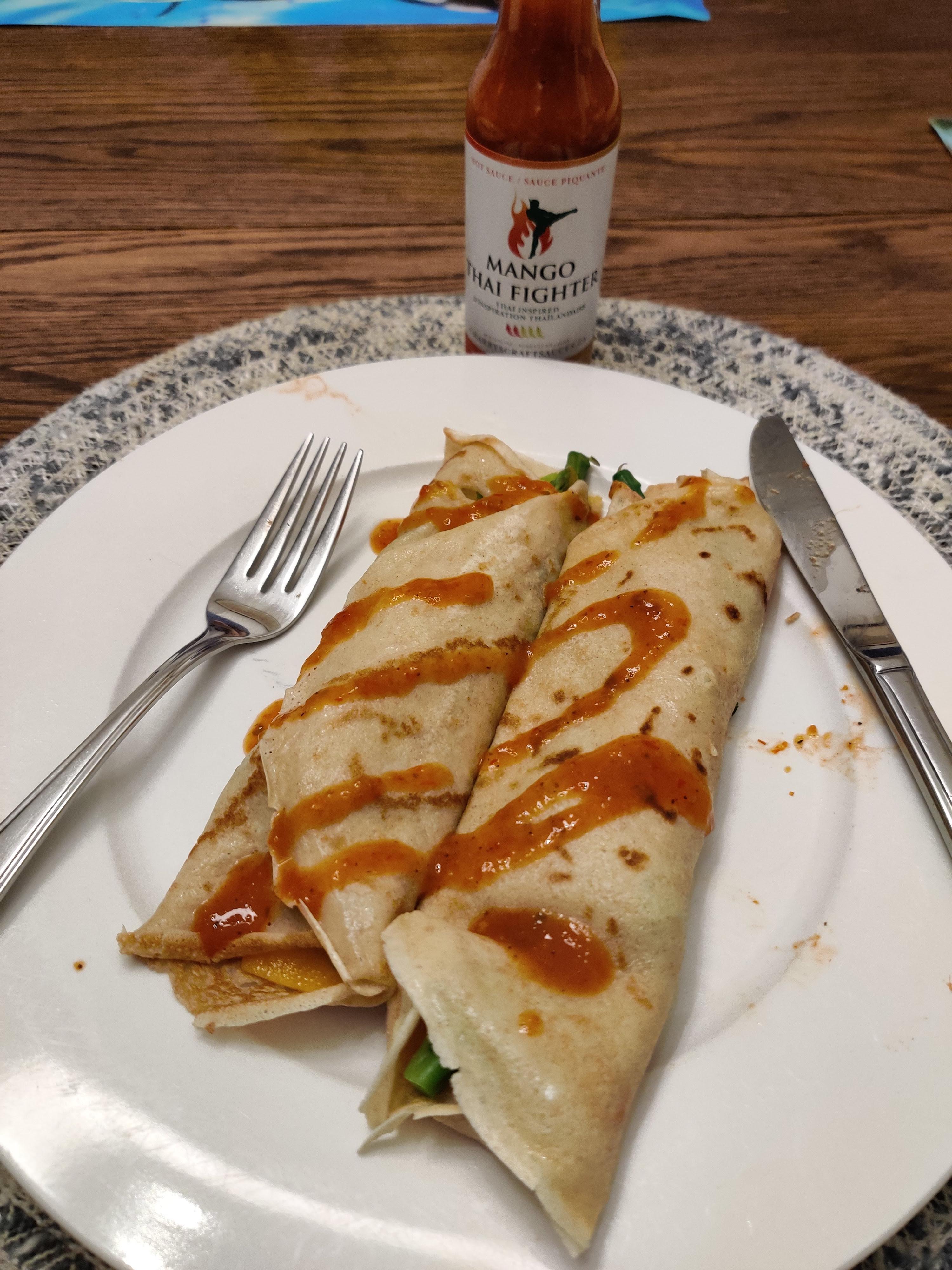 Asparagus and Cheese Crepes