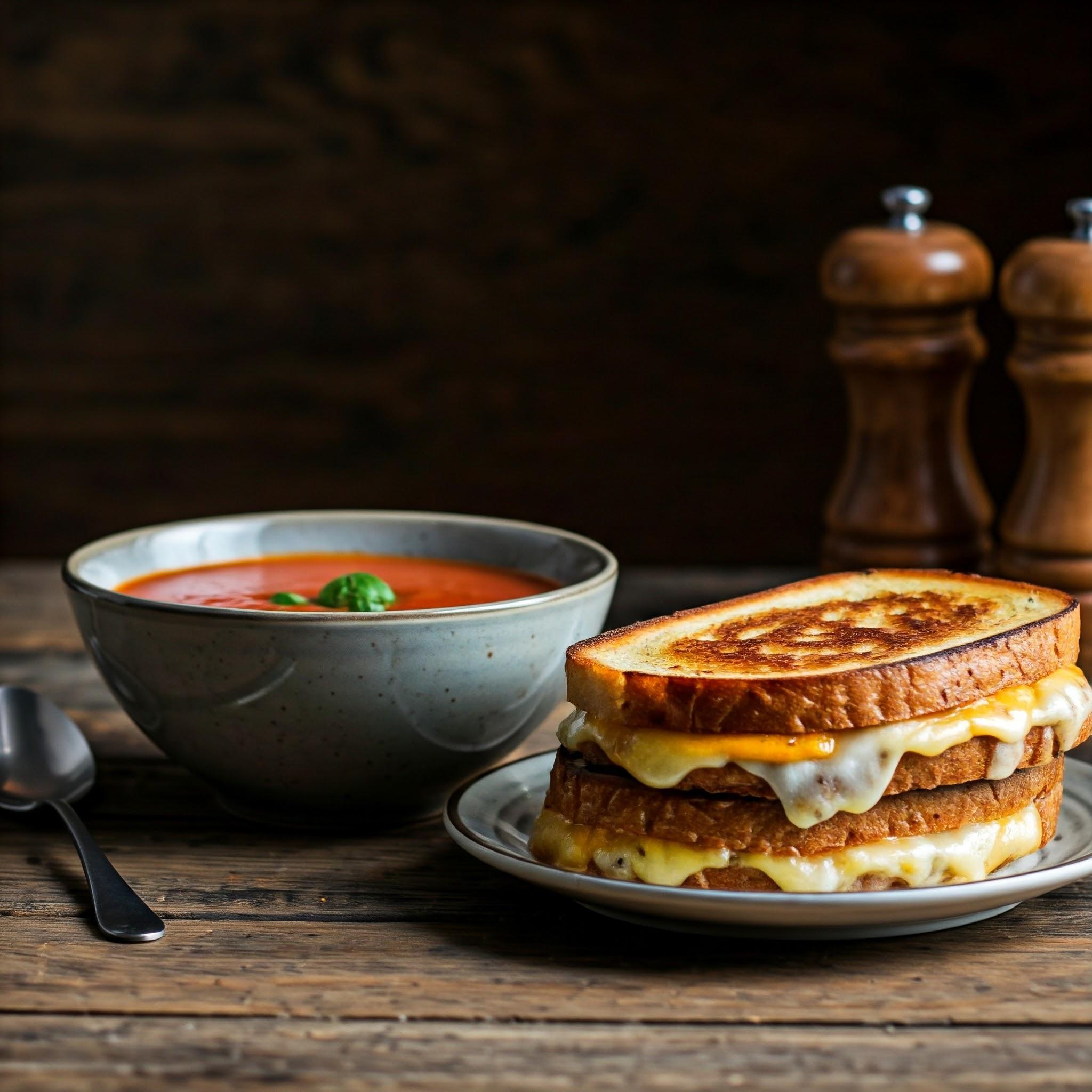 Grilled Cheese and Tomato Soup